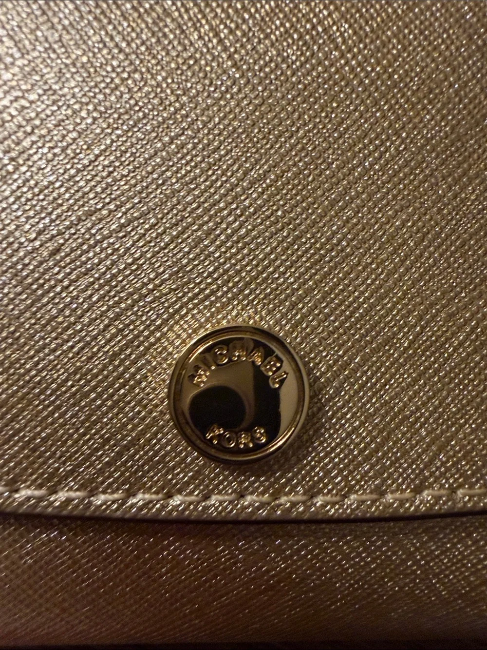 Michael Kors Gold Wallet Clutch with additional wallet insert